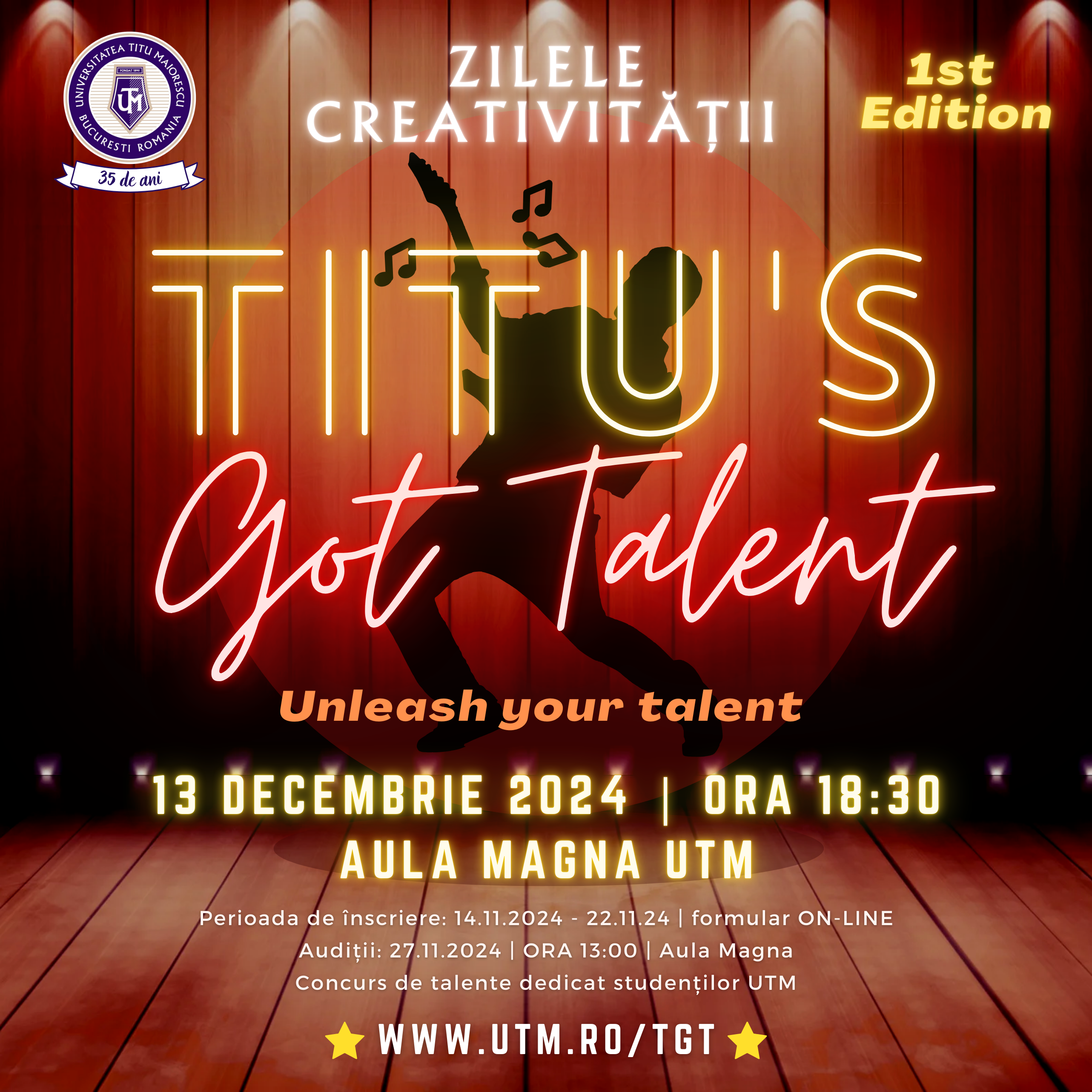 Concurs TGT UTM - 1st Edition