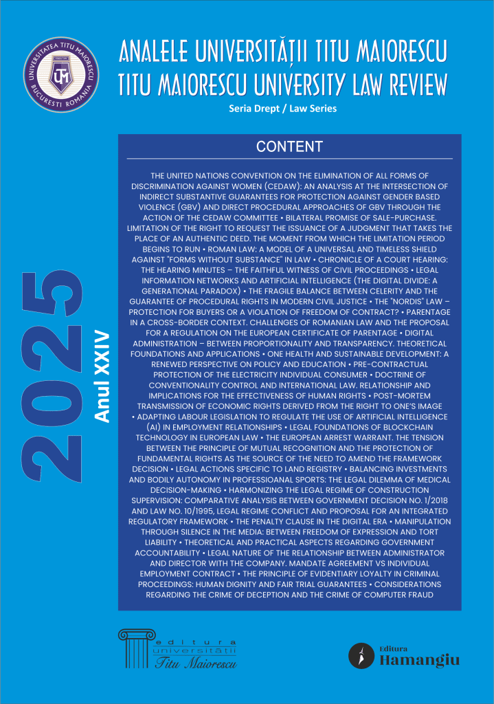 Revista Analele UTM 2025