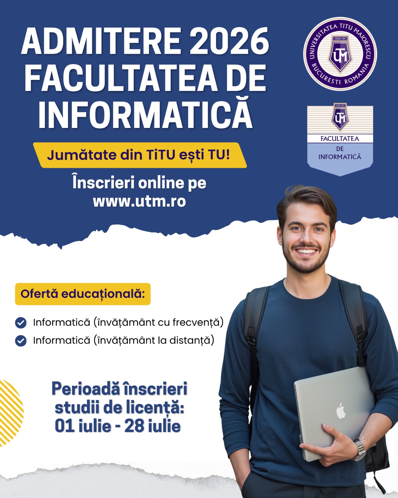 Admitere 2026 – Facultatea de Informatică
